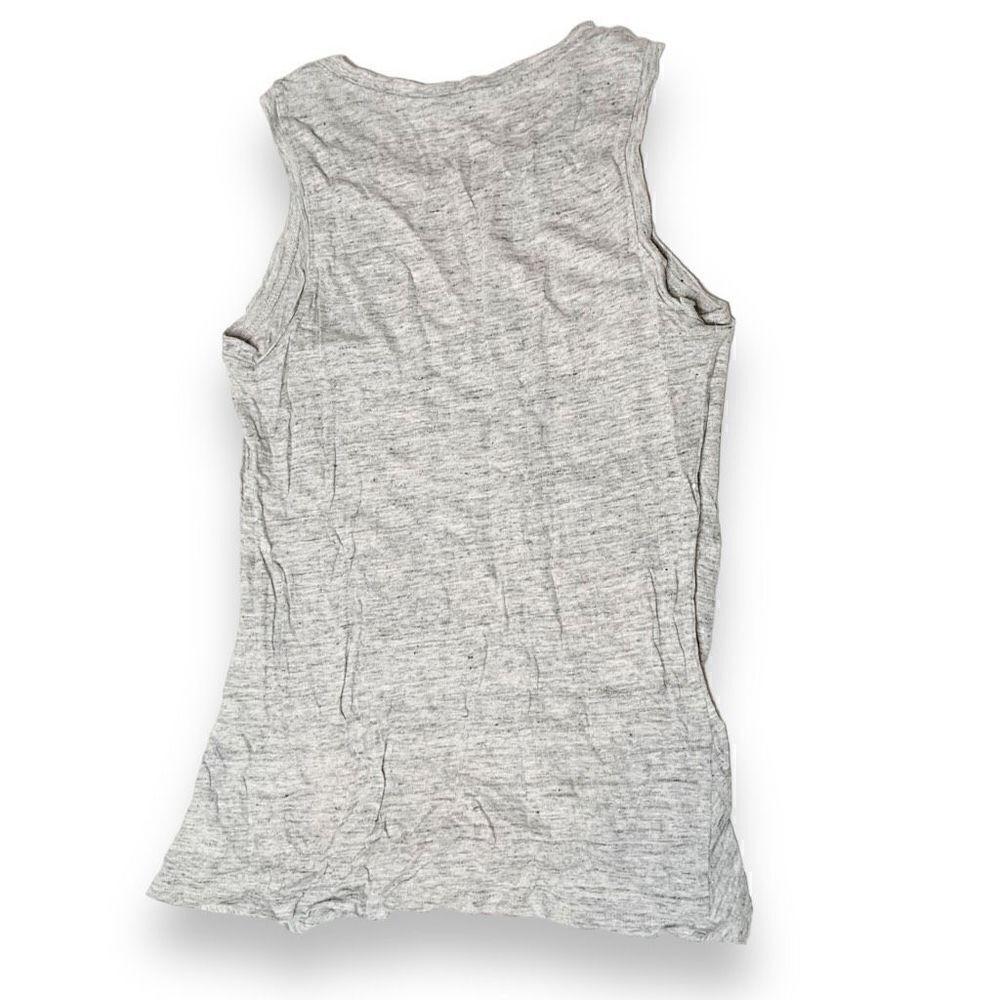 Athleta 100% Linen Twist Knot Zephyr Tank Top in Space Dye Gray Women’s Size XS - Picture 6 of 8